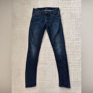 MOTHER The Looker Jeans In Here Kitty Kitty Wash - Size 27